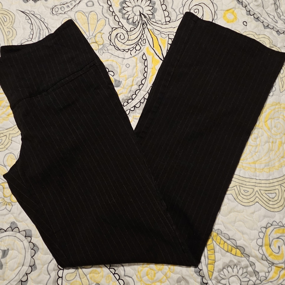 Tracy Evans Limited Black Pinstripe Dress Pants - Size 5